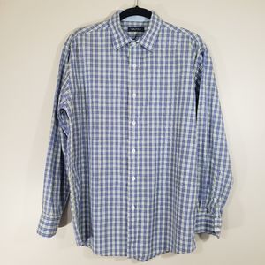 NAUTICA men's plaid button down shirt Sz 15.5